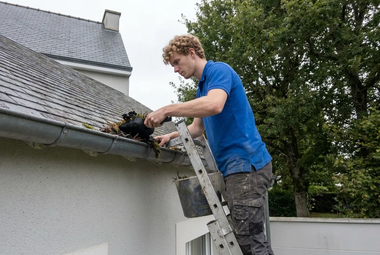 Nettoyage de gouttières et chéneaux