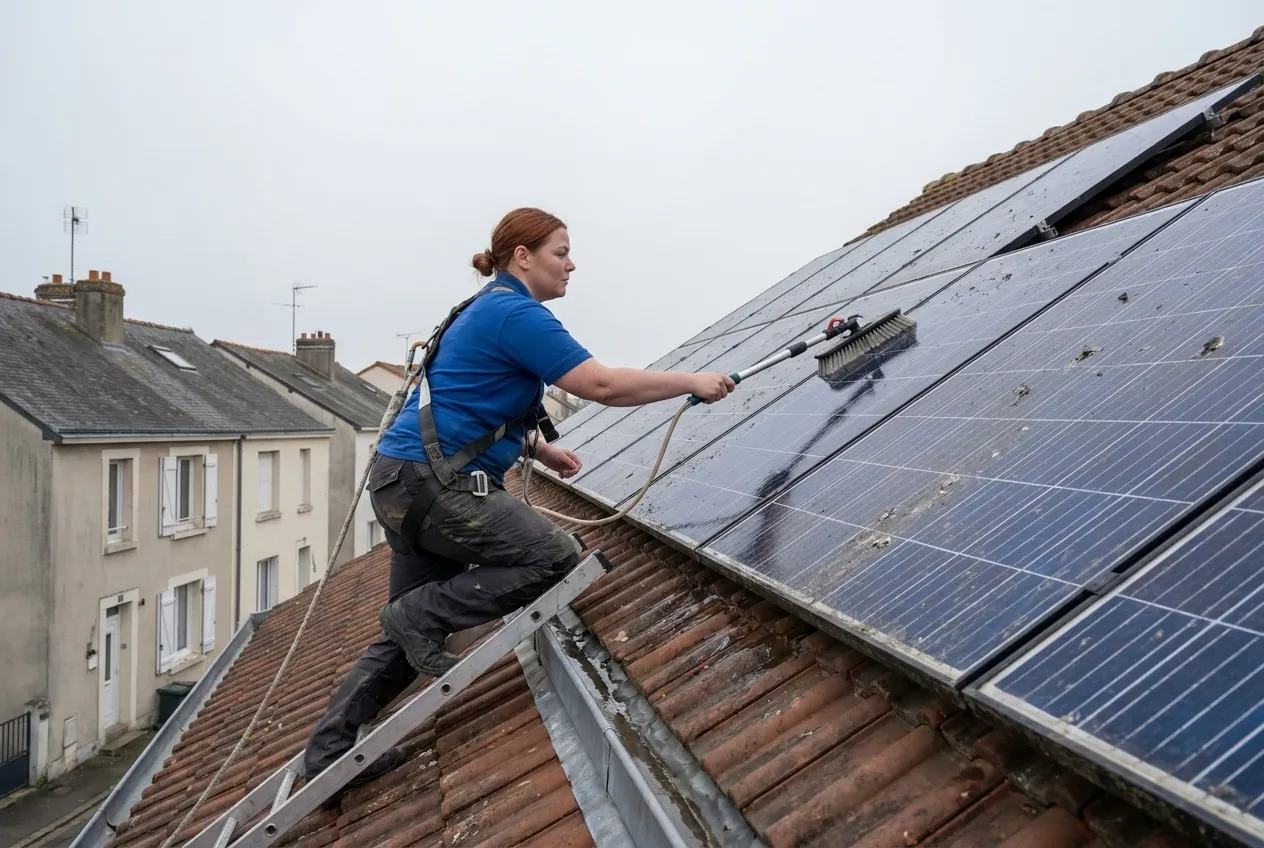 Nettoyage de panneaux solaires