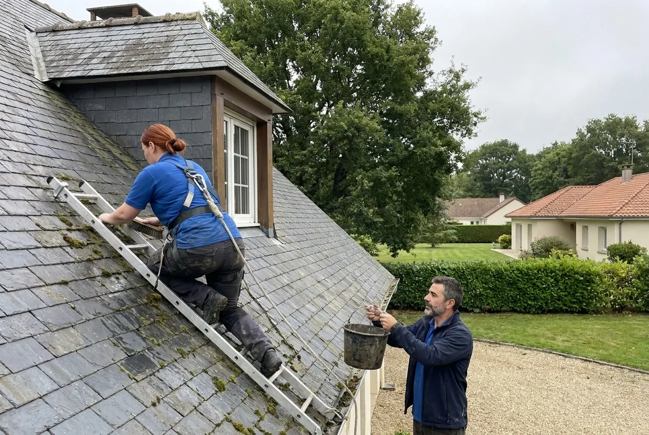 Nettoyage et démoussage toiture à La Chapelle-sur-Erdre sans casse