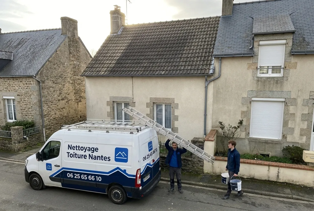 Nettoyage et démoussage toiture à Saint-Herblain par un artisan RGE