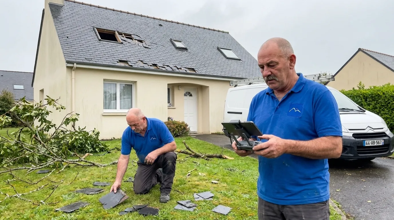 Coup de vent à Nantes : comment vérifier sa toiture après une tempête