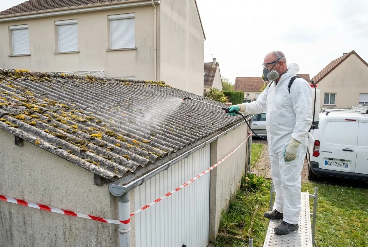 Toiture en fibrociment à Nantes